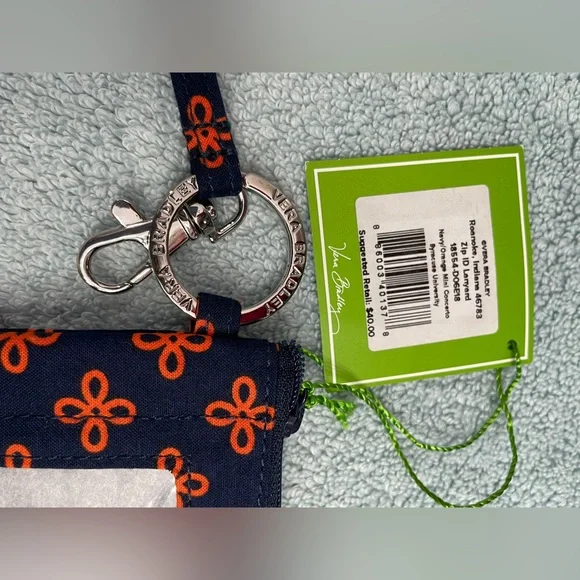 Vera Bradley Syracuse Collegiate Lanyard Wallet - Picture 8 of 14